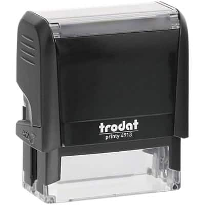 Trodat Self-Inking Stamp Printy 4913 Black 56 x 22mm