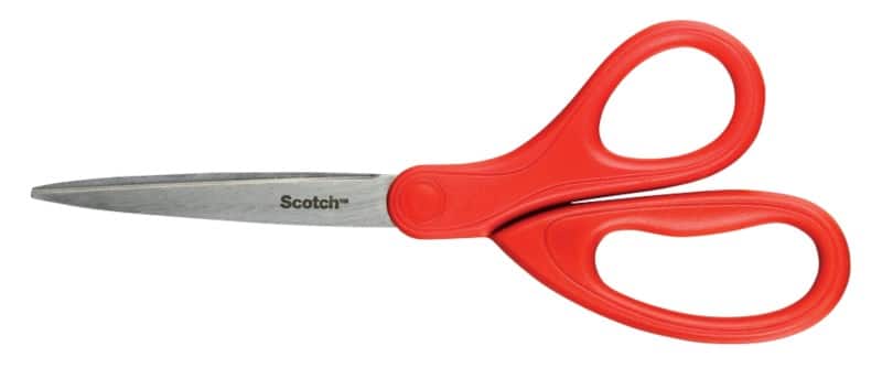 Scotch Universal Suitable For Lefthanded People Scissors 180 mm Stainless Steel Red