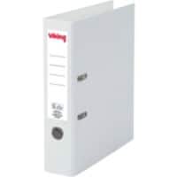 Viking Lever Arch File A4 75 mm White 2 ring Cardboard, PP (Polypropylene) Matt Portrait