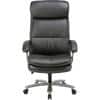 Realspace Zeus Executive Chair Basic Tilt Bonded leather Fixed Armrest Height Adjustable Seat Black 150 kg