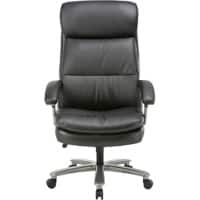 Realspace Basic Tilt Executive Chair with Fixed Armrest and Seat Zeus Bonded Leather Black