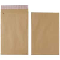 Office Depot Gusset Envelopes Non standard 115 gsm 254 xx 356 mm Brown Plain Peel and Seal Pack of 125