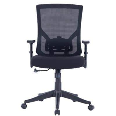 Realspace Vienna Executive Chair Basic Tilt Mesh Height Adjustable Armrest and Seat Black 110 kg 675 x 670 x 1,035 mm