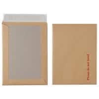 Office Depot Board Back Envelopes C6 Peel and Seal 190 x 140mm Plain 115gsm Brown Pack of 125
