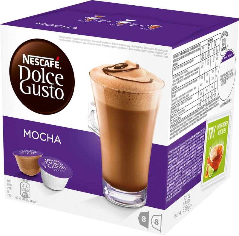 Nescafe Dolce Gusto Mocha Coffee Pods Pack Of 16 Viking Direct Uk