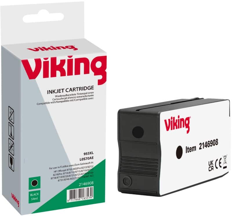 Viking 953XL Compatible HP Ink Cartridge L0S70AE Black