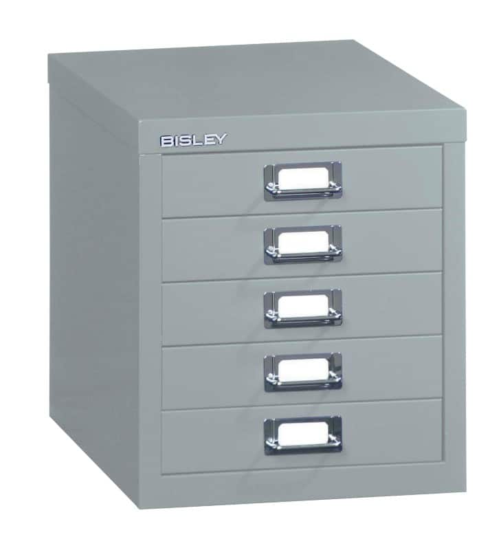 Bisley Steel Desktop Drawer 5 Drawers Not Lockable 279 x 380 x 325 mm Grey