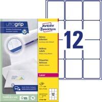 Avery Address Labels L7164-100 63.5 x 72 mm White 100 Sheets of 12 Labels