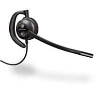 Plantronics HW530 Wired Headset Over the Head With Noise Cancellation With Microphone Black
