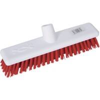 Robert Scott Broom Stiff Head 12" Red, White