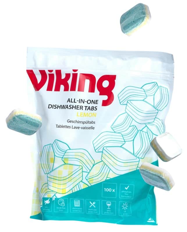 Viking All-in-One Dishwasher Tablets Tabs Lemon Pack of 100