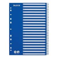 Leitz Indices A4 Blue, White 20 Part Perforated PP A - Z 1