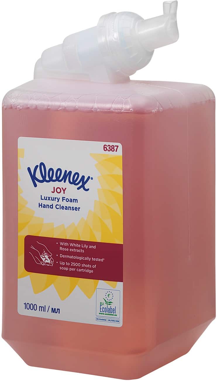 Kleenex Hand Cleanser Refill White Lily and Rose 6387 Luxury Foam 1 L Pack of 6
