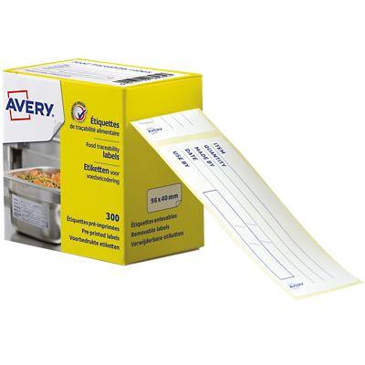 AVERY ETIHACCP Food Traceability Labels Special format White 98 x 40 mm 300 Pieces