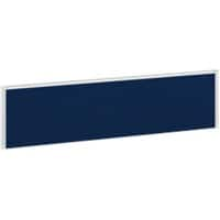 Dams International Desktop Fabric Screen Blue Aluminium White Frame 1400 x 30 x 380mm