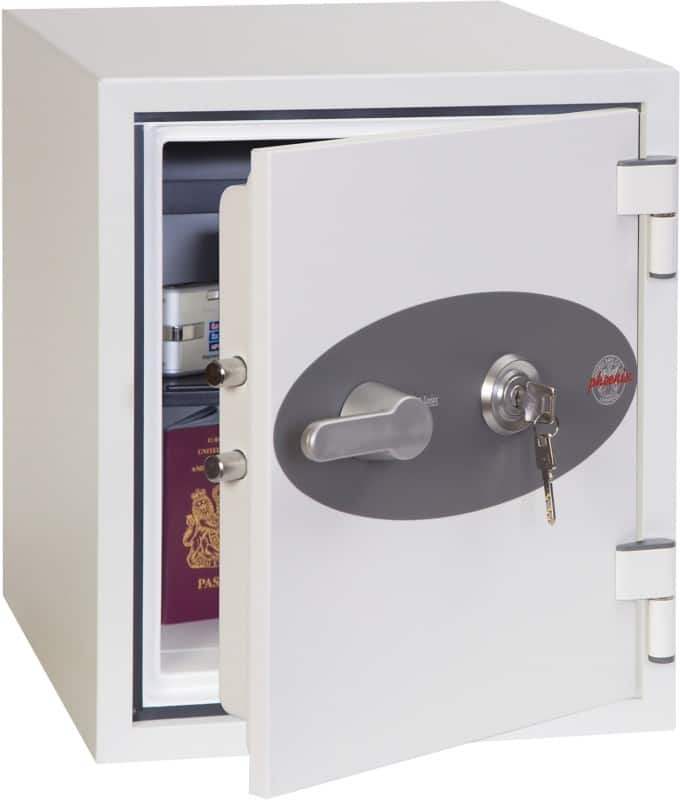 Phoenix Titan Fireproof Safe Key lock 25 L FS1282K White