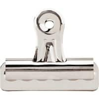 Viking Bulldog Clips 50mm Silver Pack of 12