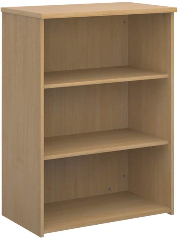 Dams International MFC (Melamine Faced Chipboard) Bookcase 2 Shelves 800 x 470 x 1,090 mm Brown Oak