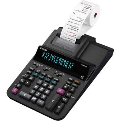 Casio Printing Calculator With Roll FR-620RE 12 Digit Display Black