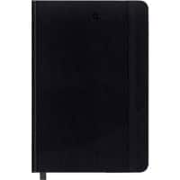 Foray Classic A4 Casebound Black Hard Cover Notebook Plain 160 Pages