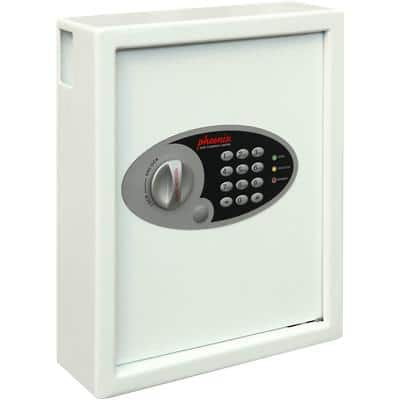 Phoenix Key Deposit Safe 48 Hook with Electronic Lock Cygnus KS0032E 300 x 100 x 360mm White