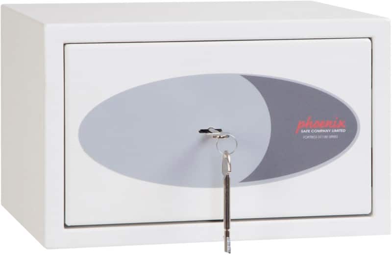 Phoenix Fortress Security Safe Key lock 7 L SS1181K White
