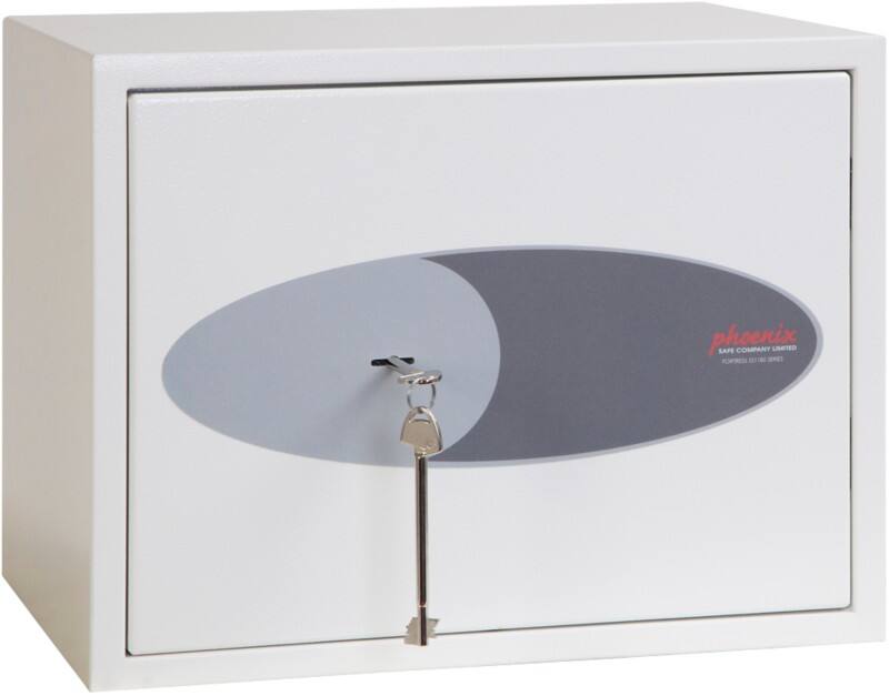 Phoenix Fortress Security Safe Key lock 24 L SS1182K White