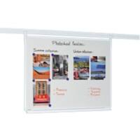 Legamaster Wall Mountable Magnetic Whiteboard Rail System Enamel Legaline 60 x 90 cm