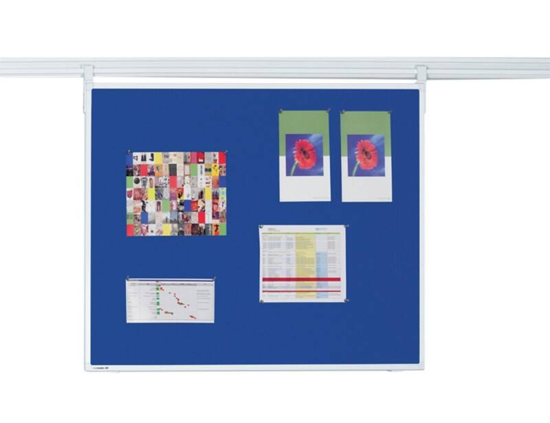 Legamaster Legaline Professional Felt Noticeboard Non Magnetic Wall Mounted 120 (W) x 90 (H) cm Aluminium Blue