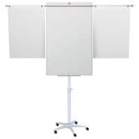 Nobo Impression Pro Freestanding Magnetic Mobile Easel Extendable Arms Nano Clean Steel 70 x 190 cm White
