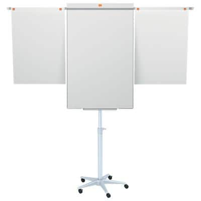 Nobo Impression Pro Freestanding Magnetic Mobile Easel Extendable Arms Nano Clean Steel 70 x 190 cm White