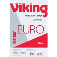 Viking Flipchart Pad Plain Euro 80 gsm 50 Sheets Pack of 5