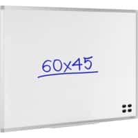 Viking Wall Mountable Magnetic Whiteboard Lacquered Steel 60 x 45 cm