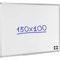 Viking Wall Mounted Magnetic Whiteboard Lacquered Steel 150 (W) x 100 (H) cm