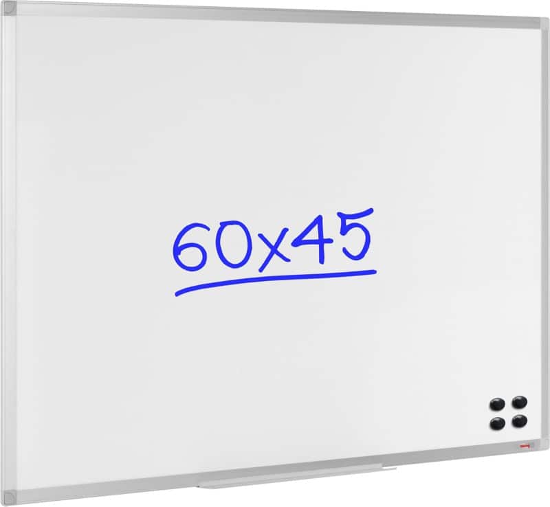 Viking Whiteboard Wall Mounted Magnetic Enamel Single Sided 60 (W) x 45 (H) cm
