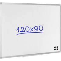 Viking Wall Mountable Magnetic Whiteboard Enamel Superior 120 x 90 cm