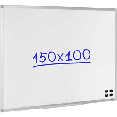 Viking Wall Mountable Magnetic Whiteboard Enamel Superior 150 x 100 cm