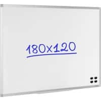 Viking Whiteboard Wall Mounted Magnetic Enamel Single Sided 180 (W) x 120 (H) cm