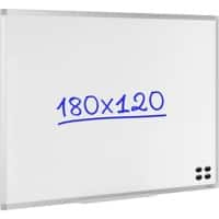 Viking Wall Mountable Magnetic Whiteboard Enamel Superior 180 x 120 cm