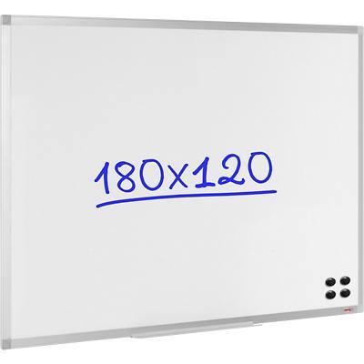 Viking Wall Mountable Magnetic Whiteboard Enamel Superior 180 x 120 cm