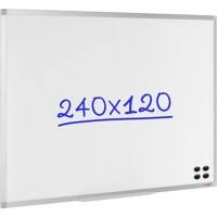 Viking Wall Mountable Whiteboard Enamel Superior 240 x 120 cm