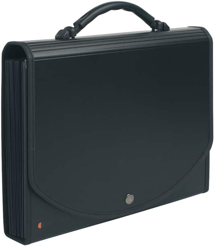 Exacompta Expanding File Black Polypropylene 33 x 5 x 26 cm