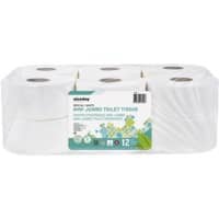 Niceday Professional 2 Ply Toilet Rolls Standard 12 Rolls of 557 Sheets