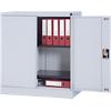 Realspace Regular Door Cupboard Lockable with 2 Shelves Steel 920 x 420 x 1000mm Grey