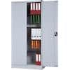 Realspace Regular Door Cupboard Lockable with 4 Shelves Steel High 920 x 420 x 1950mm Grey