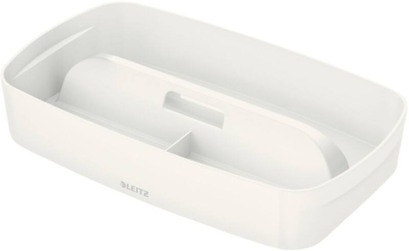 Leitz MyBox WOW Small Organiser Tray with handle White Plastic 30.7 x 18.1 x 5.6 cm