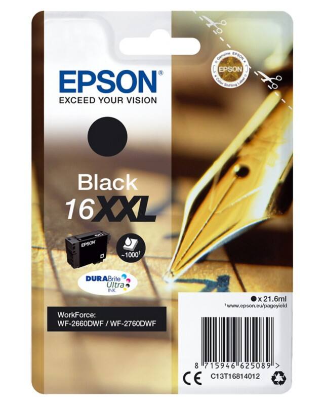Epson 16XXL Original Ink Cartridge C13T16814012 Black