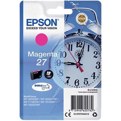 Epson 27 Original Ink Cartridge C13T27034012 Magenta