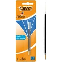 BIC Ballpoint Pen Refill 4 Colours 0.4 mm Blue Pack of 2