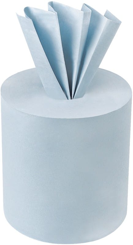 Centrefeed Roll Blue 2 Ply 6.238 150 m Pack of 6
